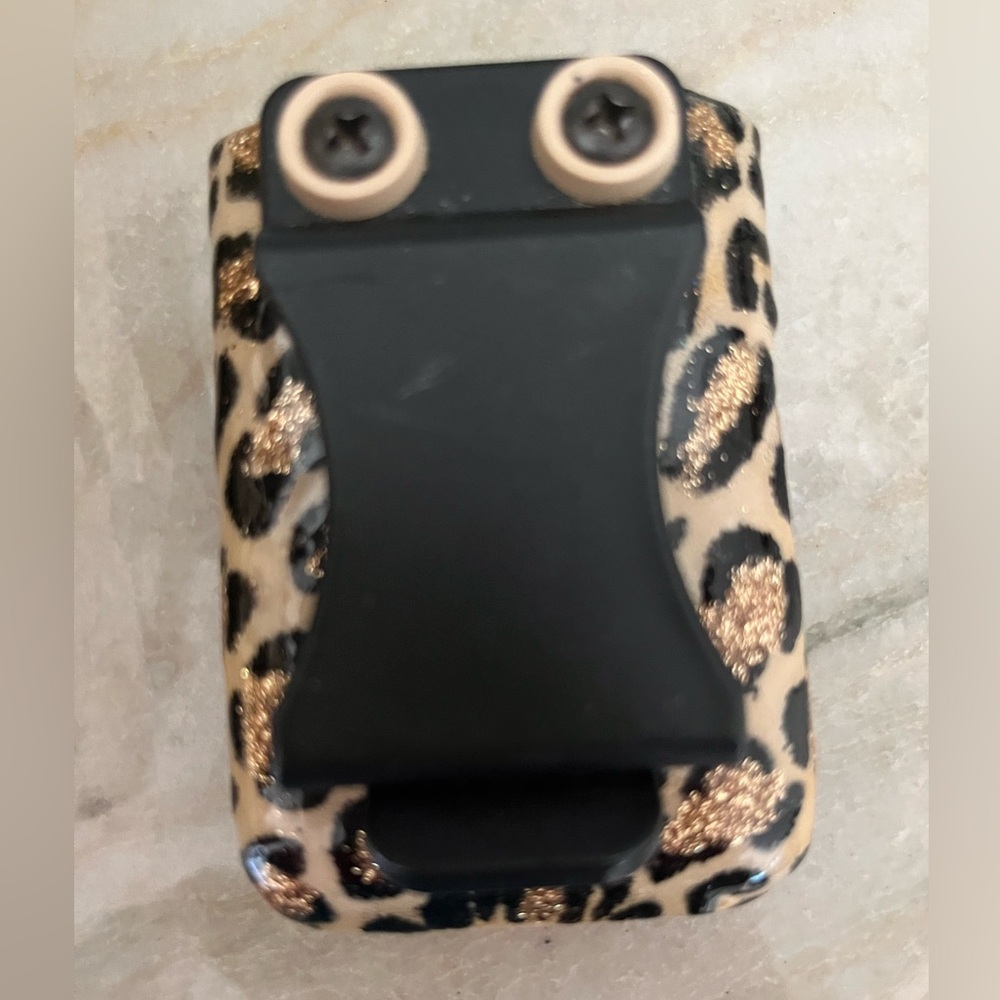 Leopard Print tandem tslimx2 Case with Black Clip